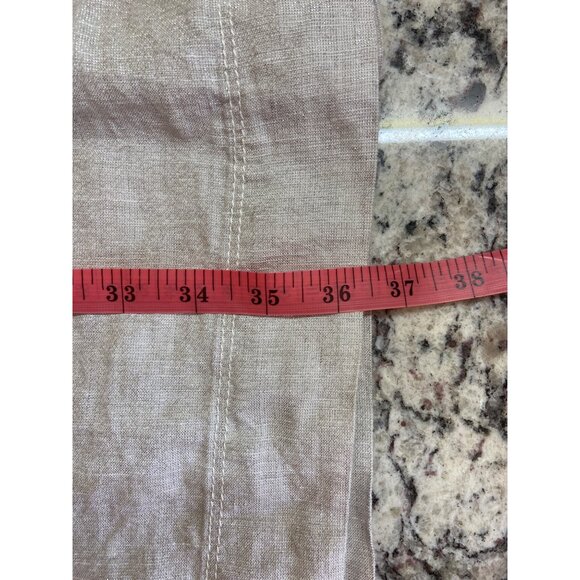 Loft Womens Dress Size 12 White Silver Sleeveless Ruffle Neck Textured Skirt Y2K - Picture 8 of 11